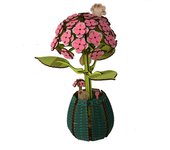 3D Wooden Three-dimensional Puzzle Wooden Puzzle Assembling Toy Handmade Ornament Decoration Girl  Educational Toys Sunflower