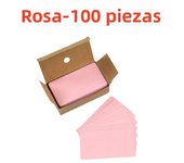 100Pcs 90x54x0.3mm Kraft Paper Card Blank Business Message Note Thank You Writing Label Bookmark Learning
