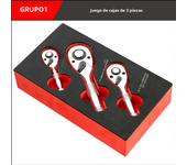 1/4 3/8 1/2 Professional Heavy Duty Ratchet Set,72-Tooth Square Head Spanner,Quick-Release Head Mini Ratchet Wrench