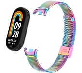 Stainless steel strap for Xiaomi Smart band 9/nfc stainless steel mesh metal buckle, strap for miband 8 replacement strap