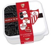 Cyp Set de Cuatro Fiambreras del Sevilla FC Aptas para Microondas - Ideal para Microondas
