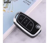 New TPU Car Flip Key Case Cover Shell Fob For Citroen C1 C2 C3 C4 C5 XSARA PICA For Peugeot 306 407 807 For DS DS3 DS4 DS5 DS6