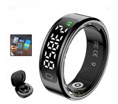 New R11 For xiaomi Smart Ring Men Women LED Display Screen Heart Rate Blood Oxygen Monitor Waterproof Multi Sports Modes rings