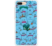 Funda original compatible con iPhone 7 Plus con un diseño de Rick y Morty Mr Meeseeks con un diseño de TPU MATE