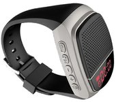 B90 deslaste El Reloj de pulsera autodisparador de audio Manos libres enchufe with El Tiempo Bluetooth Reloj despertador