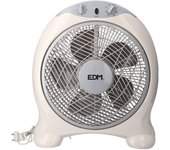 VENTILADOR BOX FAN BLANCO/GRIS POTENCIA: 45W ASPAS: Ø30,5cm 38,5x13x46cm EDM