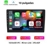 HIPPBQCC 2 Din Car Radio Carplay Android Auto 4 Core Android 11 4G GPS Car Audio 7"/9"/10" WIFI Automotive IPS Multimedia Player