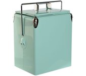 Nevera Portátil Home ESPRIT Verde PVC Metal Acero Polipropileno 17 L 32 x 24 x 43 cm