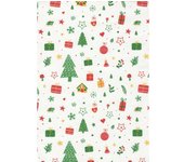 Tarjeta Regalo Navidad Saul Sadoch Ecocarta H 0,70 Mt L 25 Mt Multicolor