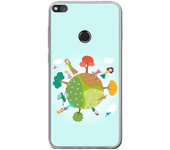 Tumundosmartphone Funda Gel Tpu para Huawei P8 Lite 2017 Diseño Familia Dibujos