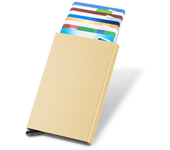 RFID Blocking Slim Pop-Up Wallet - Minimalist Credit Card Holder for Men & Women, Mini Metal Case
