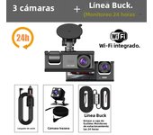 3 Channel HD1080P Car Dvr WIFI Mini Dash Cam Interior Vehicle Three Way Camera DVRs Recorder Video Registrator Dashcam Camcorder