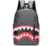 Mochila Leisure Shark de gran capacidad para hombre, ideal para viajes al campus (C1, grande)