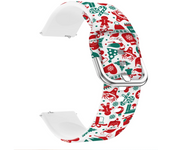 For Redmi Watch 5 Active Christmas Silicone Strap For Redmi Watch 5 Lite Bracelet 22mm Watchband For Amazfit Bip 5 GTR GTS 2 3 4