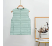 2024 New  Wihte Duck Down Vests LightWomen Waistcoat Spring Autumn Outerwear Inner Cloth Portable Warm Sleeveless Liner Casual