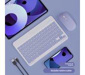 10inch Magnetic Tablet Keyboard & Mouse for IPad Huawei Matepad Bluetooth Keyboards Rechargeable for Xiaomi Lenovo Samsung Honor