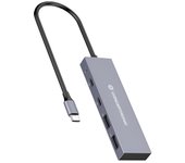 Conceptronic hub usb-c con 2x usb-a, 2x usb-c - carcasa de aluminio