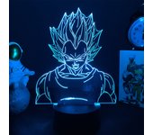 Japanese Anime Drogan Ball Super Saiyan Goku Vegeta Figure Led Acrylic Stand 3d Illusion Colorful Nightlight for Kids Birthday
