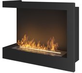 SimpleFire Corner 600 Izquierda con Vidrio Chimenea de Bioetanol empotrada