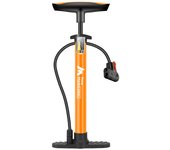 Bike Pump with Gauge Multi-functional Portable Inflator for Bicycle and Cars 160PSI with High-Pressure Gauge and Nozzle Air Pump