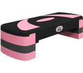 HOMCOM Step Board Stepper aeróbico Altura Regulable con 3 Niveles (10/15/20 cm) Bicicleta estática Fitness para Interior Exterior Capacidad de Carga hasta 150 kg 80 x 31 x 10-20 cm