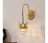SOMY Lámpara de pared de cristal - Lámpara de pared bohemia vintage Iluminación Decoración de pared interior para sala de estar Baño Dormitorio Pasillo Tocador Lámparas (tres colores) Lámpara de pared al aire libre