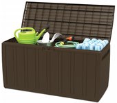 vidaXL Caja de cojines marrón 270 L 117x45,5x57,5 cm