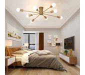 Modern Sputnik Ceiling Chandelier Satellite Hanging Lamp Lustre Light Fixture 6 8 10 Iron Spider Home Living Dining Room Decor