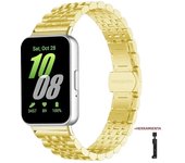 Stainless Steel Strap For Samsung Galaxy Fit 3 Metal Bracelet Luxury Bussiness Band For Samsung Galaxy Fit3 SM-R390 Accessories