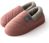 Zapatillas de casa peludas cálidas para hombre y mujer, zapatos de piso cómodos para dormitorio interior, toboganes de felpa de moda, talla grande, Invierno