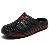 YRZL Mens Sandals Light EVA Summer Casual Shoes Hole Shoes Clogs Lovers Home Garden Outdoor Big Size 45 Male Beach Flat Slippers