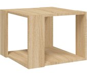 vidaXL Mesa de centro de madera contrachapada 40x40x30 cm Blanco, Negro, Roble Sonoma Mesita de Salón o Comedor o Auxiliar Mesa de Café Meuble Salón