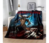 Gremlins cartoon printing blanket children's warm blanket flannel soft and comfortable blanket home travel blanket birthday gift