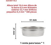 51mm Bottomless Portafilter For Delonghi 9155/9255/9355/9335/9665 Stainless Steel Naked Coffee Handle With Basket