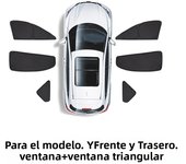 For Tesla Model 3 Model Y 16-23 Car Side Window Sunshade Sun Visor Front Rear Windshield Privacy Window Shield Screen accessory