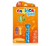 Carioca - Teddy Marker 1+ rotulador Extra-grueso Multicolor 12 pieza(s) 42816