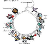 Anime ONE PIECE Figure Bracelets Cartoon Colorful Devil Nut Tony Tony Chopper Bangles Fashion Jewelry for Fans Party Gifts