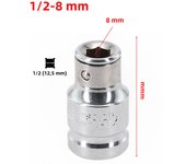 1pcs Impact Socket Adapter Converter 1/2 To 1/4 1/4 3/8 Square Nut Quick Wrench Ratchet Adapter With Hexagon Socket Hand Tools