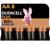 Pack de 8 Pilas AA Duracell Plus Extra Life LR6-MN1500AA8/ 1.5V/ Alcalinas