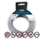 EDM Carrete Cablecillo Flexible 2,5mm Gris Libre de halógenos 10m EDM - 28459 Cablecillo Material Eléctrico Cable Eléctrico