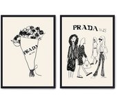 Set de 2 cuadros calidad premium con marco de madera - 30x40 cm o 50x70 cm - POSTER LAB