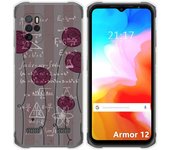 Funda Silicona para Ulefone Armor 12 5G diseño Flores Vintage Dibujos