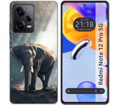 Funda Silicona para Xiaomi Redmi Note 12 Pro 5G diseño Elefante Dibujos