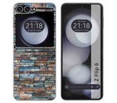 Tumundosmartphone Funda Carcasa Dura para Samsung Galaxy Z Flip 6 5G diseño Ladrillo 05 Dibujos