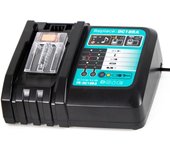 DC18RC 14.4V-18V 3A Chargeur Rapide Chargeur de Remplacement pour Makita DC18RA DC18RD Batteries pour BL1860B BL1850B BL1840 BL1