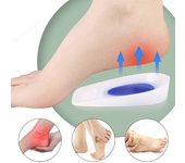 Silicone Gel Soft Heel Cushions For Heel Pain Relief Plantar Fasciitis Heel Spurs Shock-Absorbing For Walking/Running Insoles