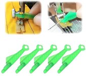 Enhebrador de agujas para máquina de coser con boca de pez, 2024 nuevo enhebrador de agujas de coser automático, enhebrador de agujas simple, enhebrador de agujas tipo pez, herramienta de enhebrador de agujas con bucle para máquina de coser rápida (20PCS)