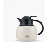 Tyeso 8875 1000ML Thermos Pot Tea / Water Separation Stewing Teapot Business Home Use 304 Stainless Steel Rustproof Thermos Pot