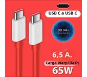 NNBILI PD 65W For Supervooc Fast Charger Cable For Oneplus Ace 12 11 10T 9T Pro USB C To Type C Cable Warp Dash Charge Data Wire