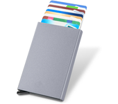 RFID Blocking Slim Pop-Up Wallet - Minimalist Credit Card Holder for Men & Women, Mini Metal Case